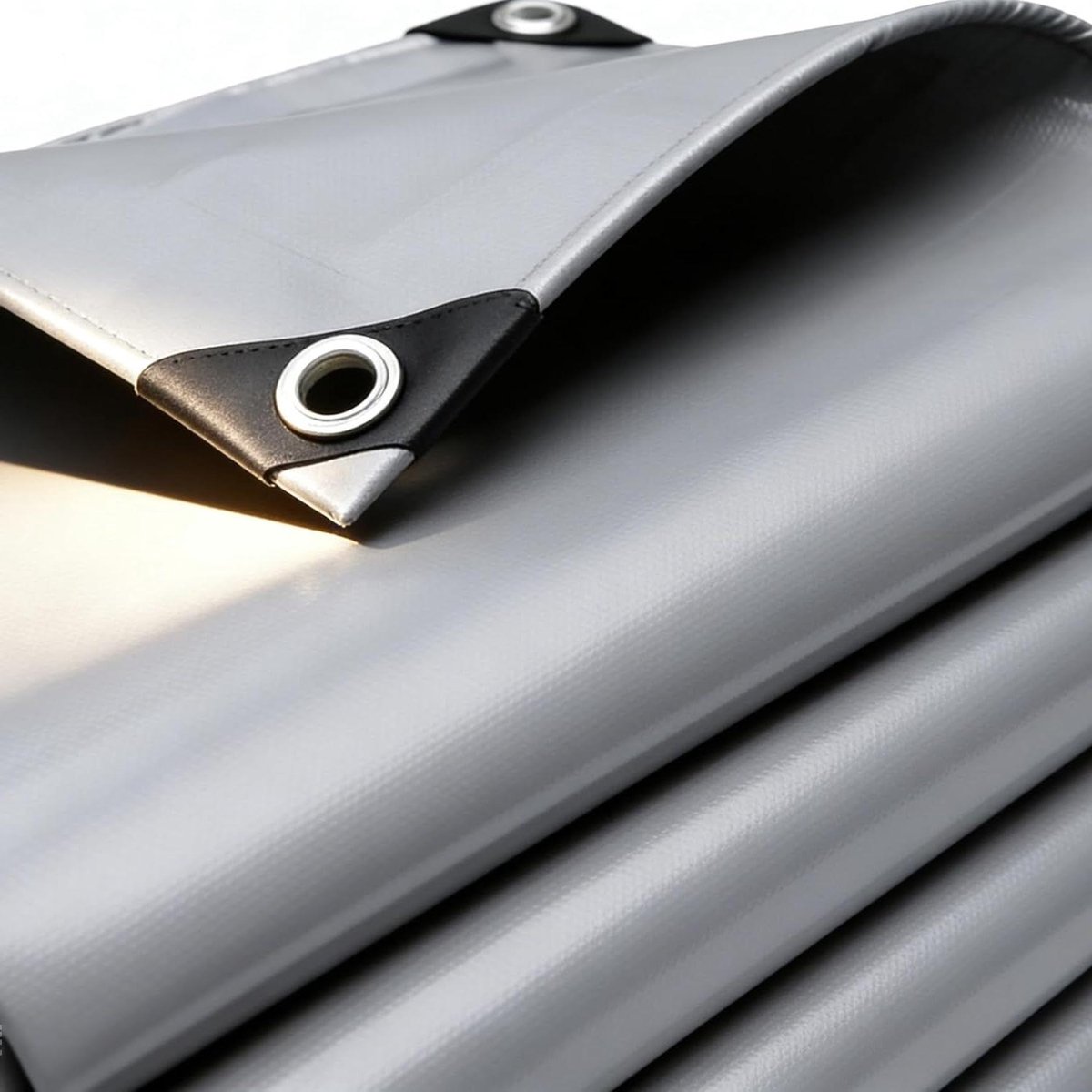 Weerbestendig Afdekzeil - Dekzeil Waterdicht - Bescherming Buiten - Scheurvast PVC Materiaal - 200 x 400 cm - Grijs