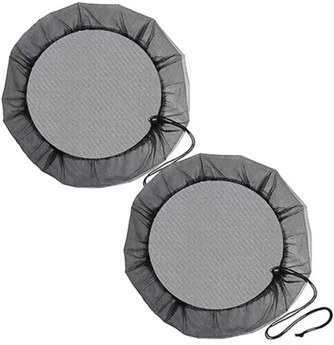 Regenwatercollectornetten - Verstelbare beschermhoes - Duurzaam polyester - Bladbescherming - Voor opslagvaten - Diameter 95 cm - Trekkoord voor eenvoudig gebruik - Regentonnet