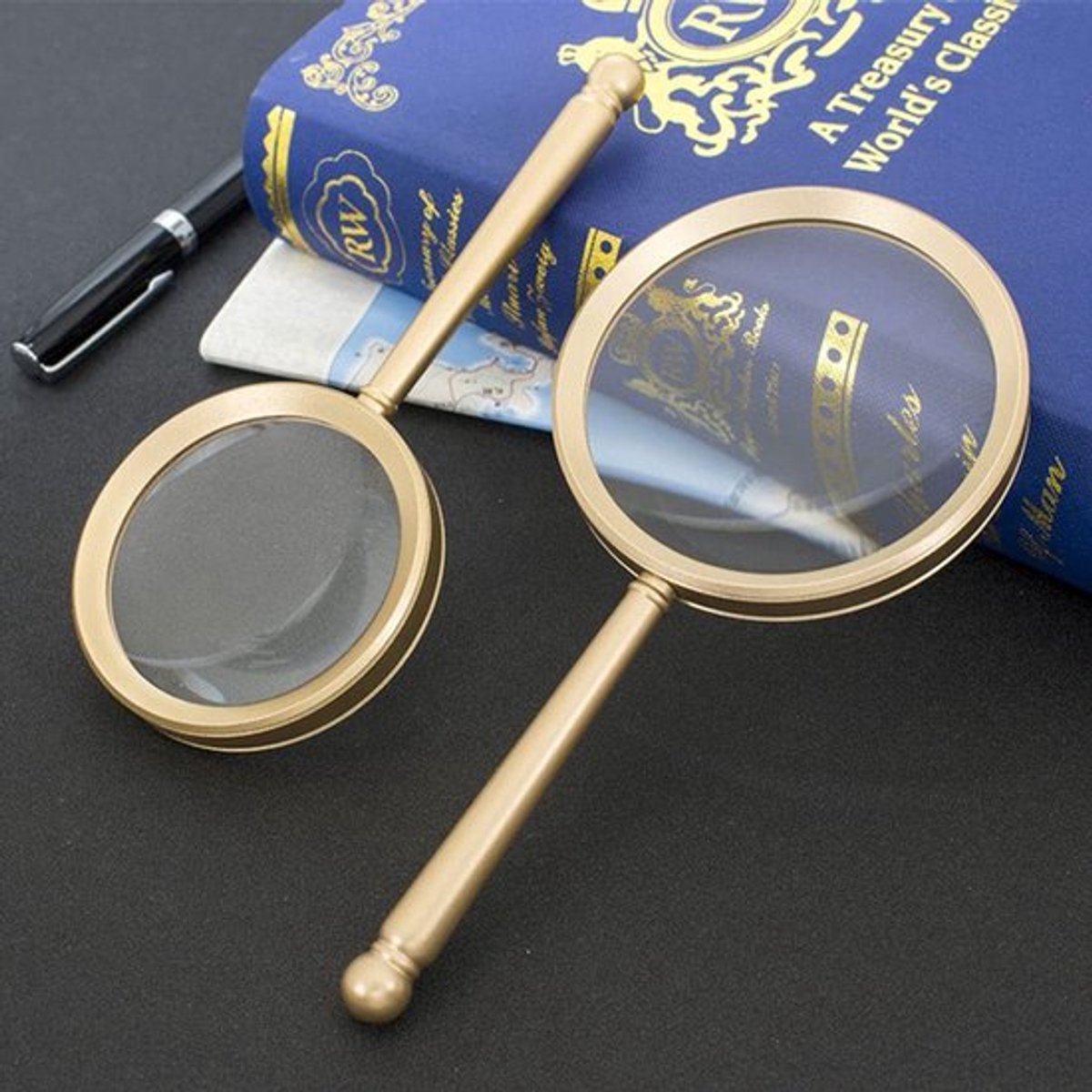 Vergrootglas 10x - Vergrootglas voor Senioren/Kinderen - Lezen van Boeken/Kranten - Insectenobservatie - Hobby's - Diameter 90 mm - Loep