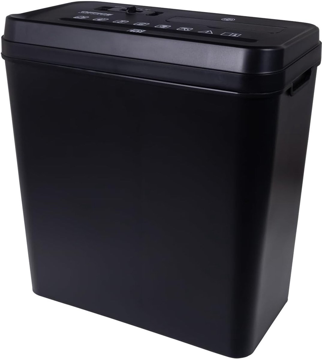 Papierversnipperaar - Zwart - 320 x 180 x 340 mm - Strook Snijtype met 14 Liter Opvangbak - Voor Thuis en Kantoor