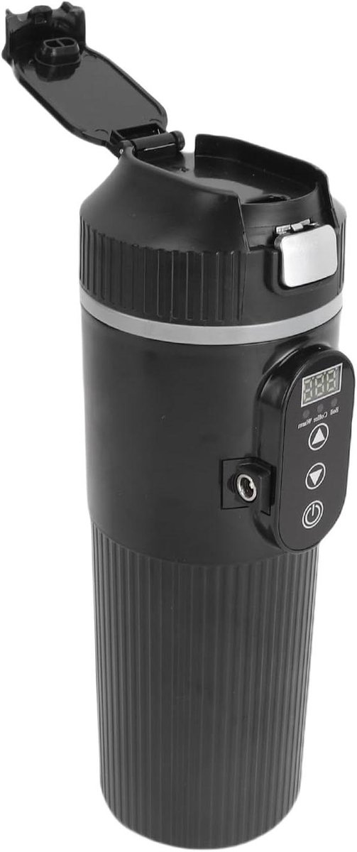 Auto Waterkoker - Reis Waterkoker - Onderweg Drankjes Maken - Instelbare Temperatuur - 500 ml - Zilver
