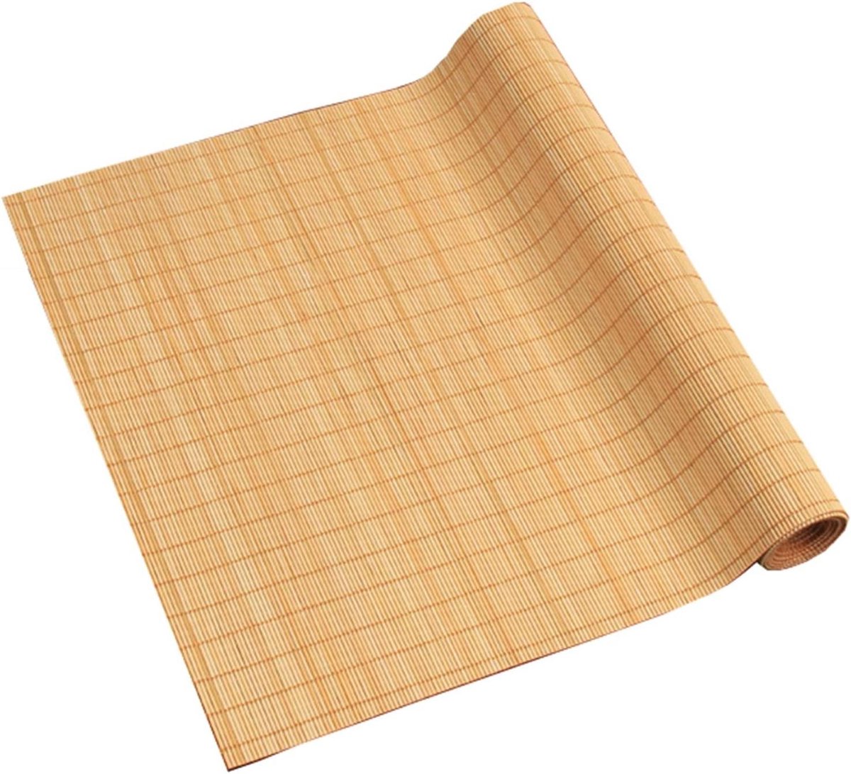 Tafelloper Bamboestokken - Theekop Mat - Tafeldecoratie - Japanse Stijl - 40x240cm - Natuurlijk
