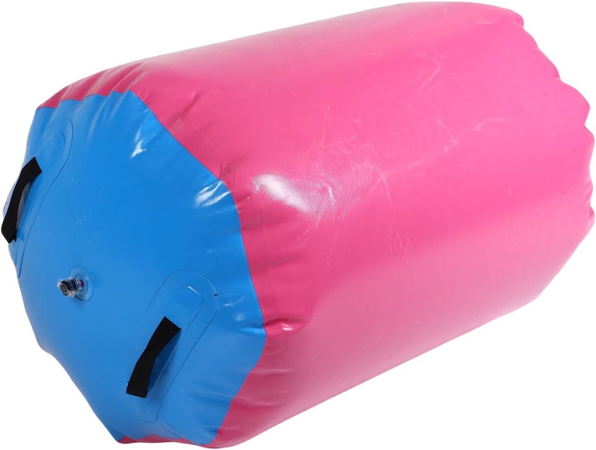 Opblaasbare Gym Roller - Turnen Trainer - Handstand Oefenen - Verstelbare Demping - 50 x 70 cm - Blauw