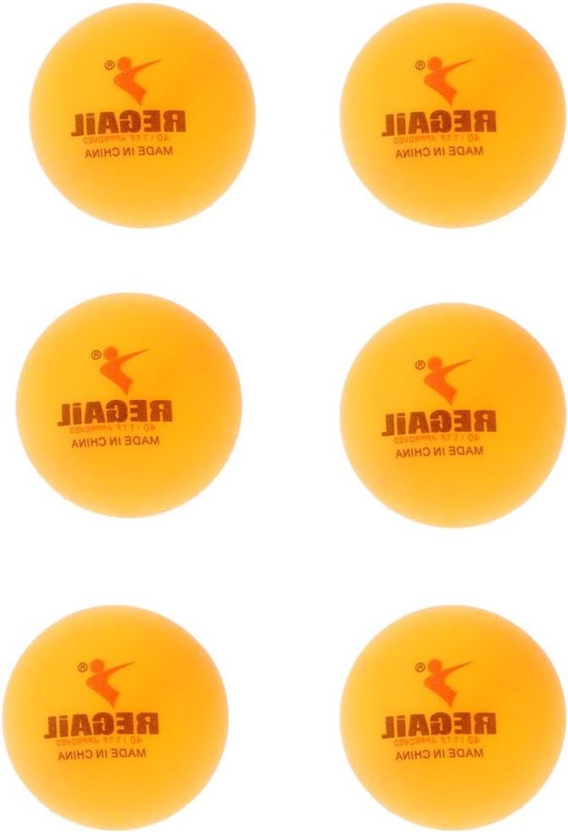 Tafeltennis Ballen - Ping Pong Ballen - Spel Entertainment - Sterke Elasticiteit - 6 Stuks - Geel