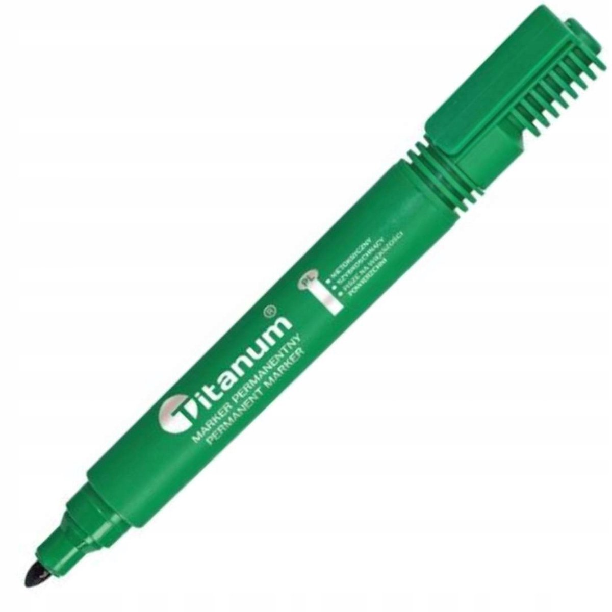 Permanente marker groen, watervast, rond, 2 mm