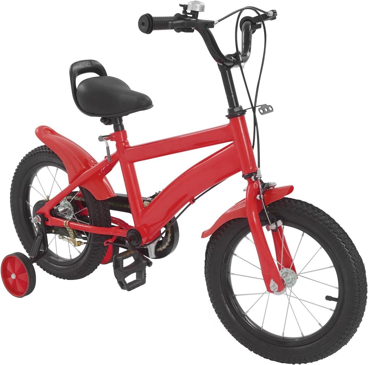 Kinderfiets sfiets sfiets Leren Fietsen Verstelbaar Zadel 14 inch Rood