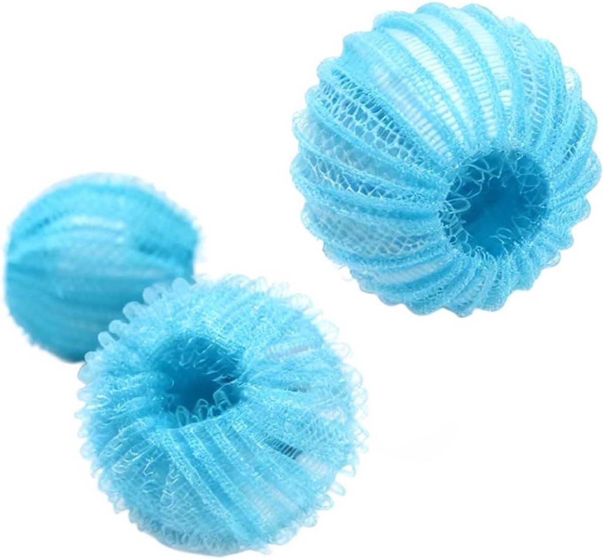 Wasmachine Haarverwijderaar - Pluisvanger Wasballen - Dierenharen Verwijderen - Herbruikbaar Siliconen Materiaal - 12 stuks - Blauw