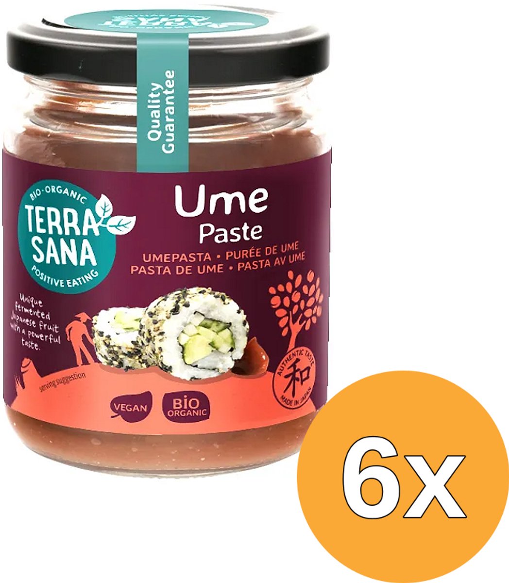 6x Terrasana Umepasta Eko Bio (250 gr)