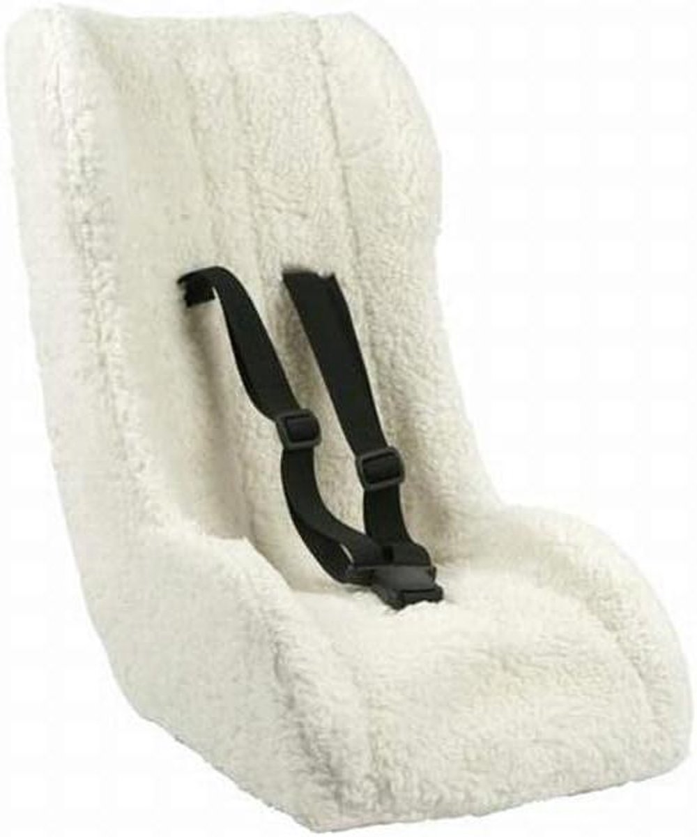 Baby Zitje - Kinderzitje Fietskar - Veilig Vervoer - Ergonomische Zitvorm - 75x22 cm - Wit
