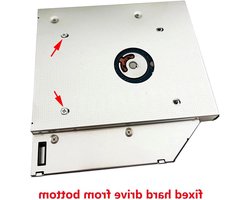 Harde schijf caddy - Optische bay adapter - Opslag uitbreiden - Vervangt DVD-station - 2.5 inch - Zilverkleurig
