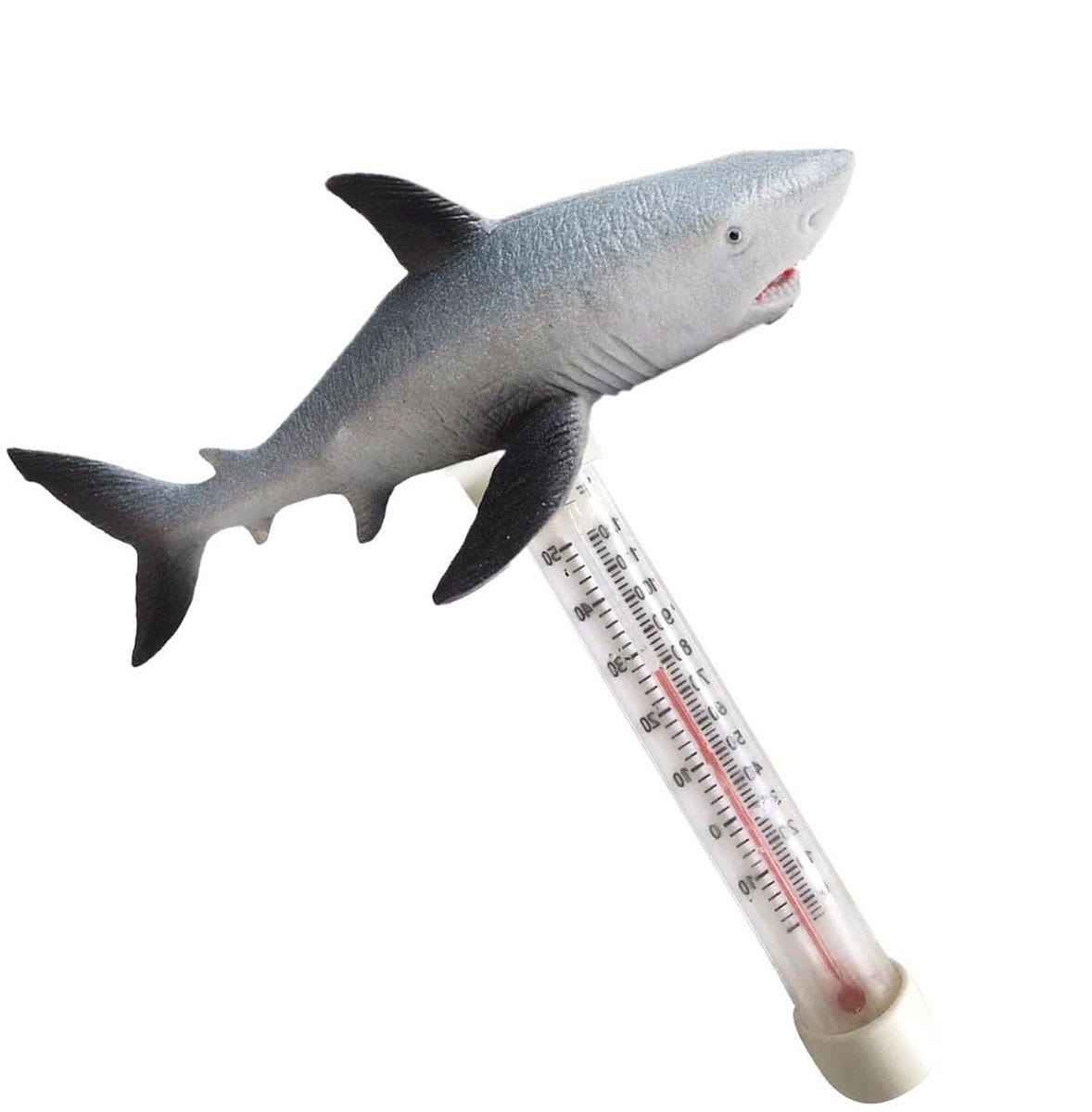 Watertemperatuurmeter - Zwembadthermometer Spa - Temperatuur Bewaken - Decoratief Dieren Design - 20 cm - Haai