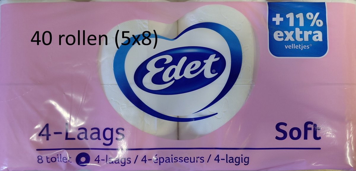 Edet Soft - toiletpapier - 40 rollen
