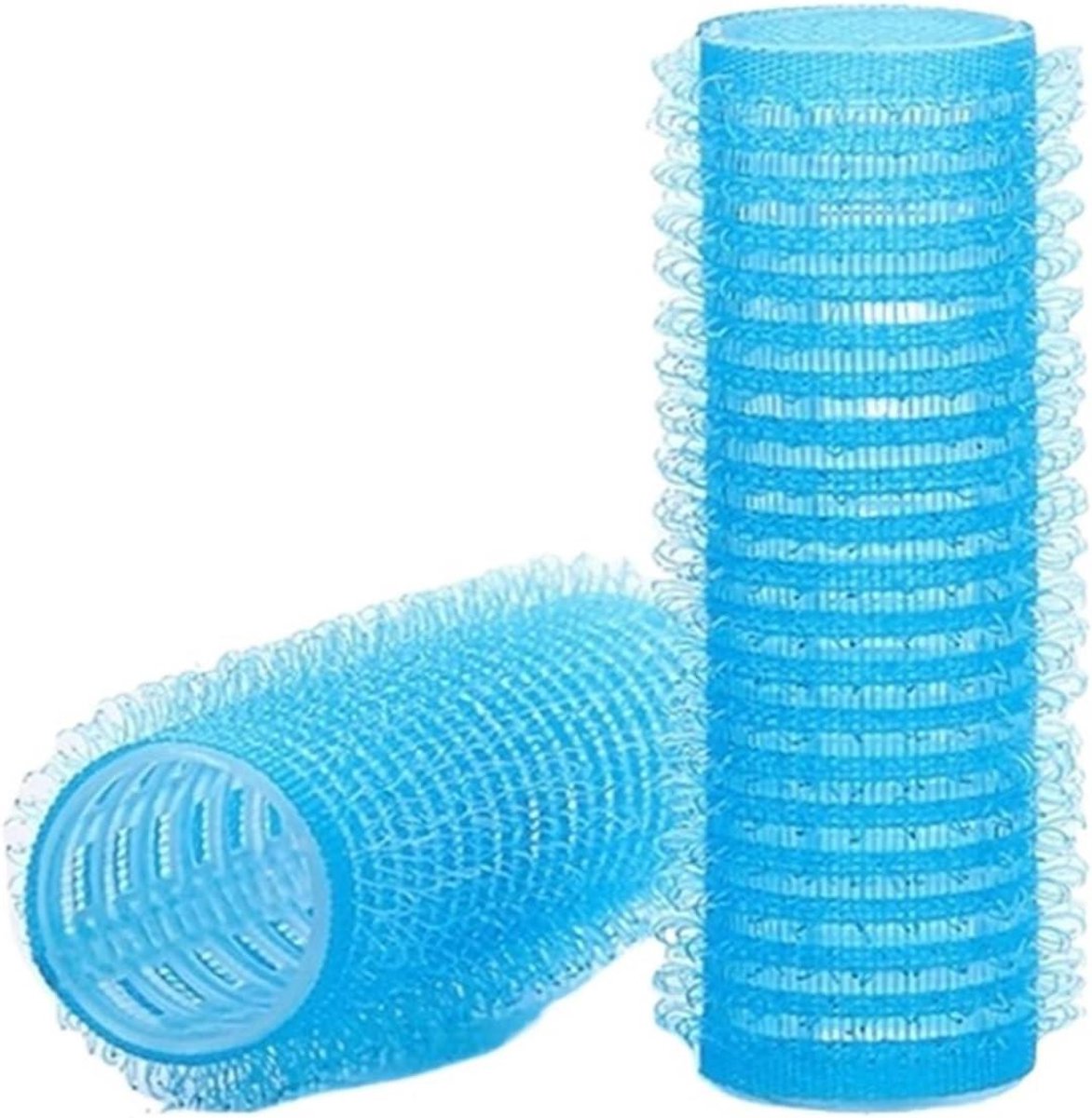 Haarrollers Zelfklevend - Krulspelden No-Heat - Haar Stijlen - Zelfgreep Ontwerp - 6 stuks 55 mm - Blauw