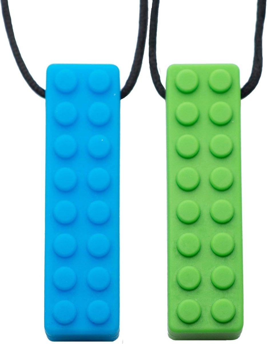 Kauwketting - Blauw - Siliconen - Sensorisch Kauwsieraad voor Kinderen en Volwassenen