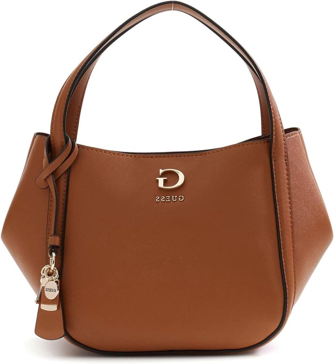 Handtas Schoudertas - Dames Tas - Dagelijks Gebruik - Verstelbare Schouderriem - 18 x 17 x 14 cm - Bruin