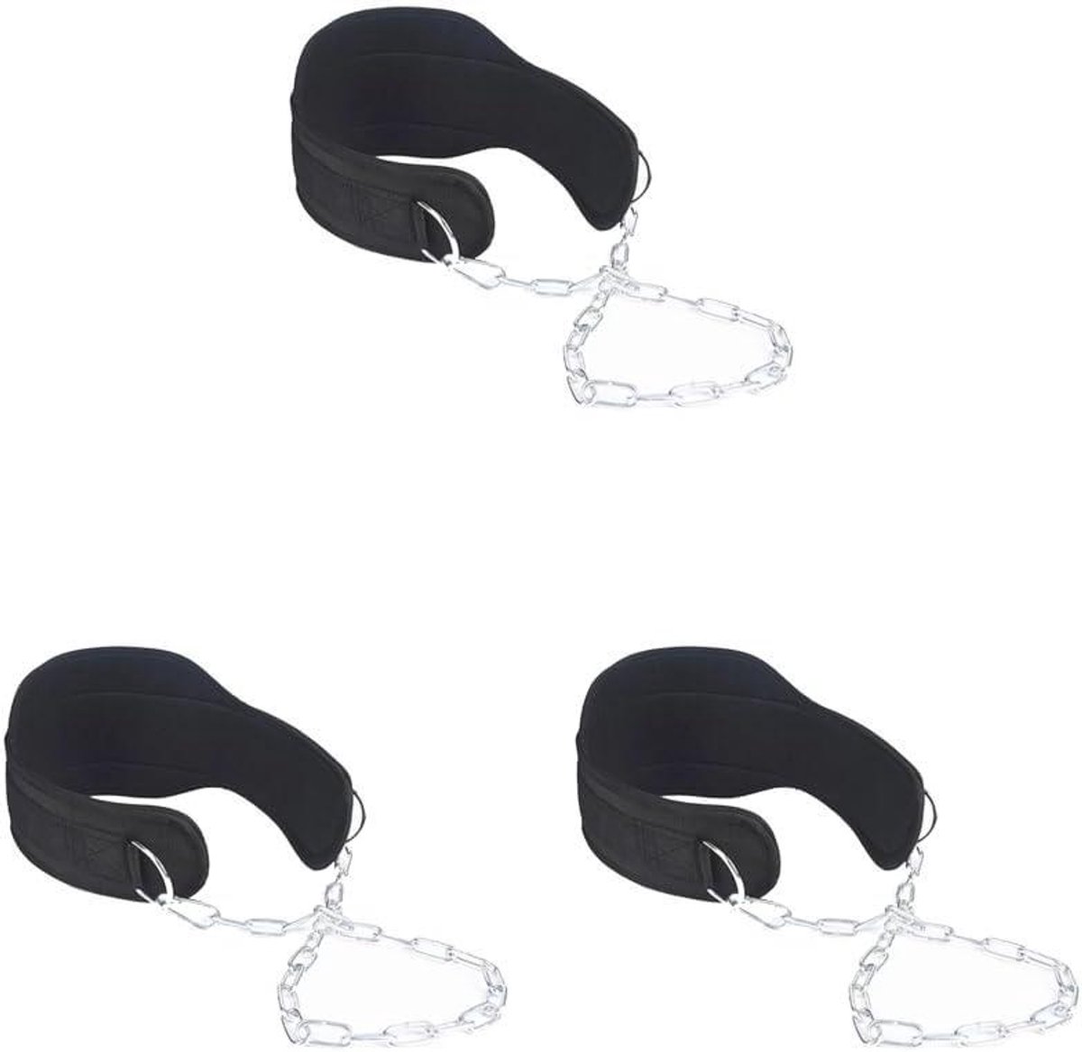 Gewichtsriem - Fitness Riem - Kracht Training - Verstelbare Stalen Ketting - 85 cm - Zwart