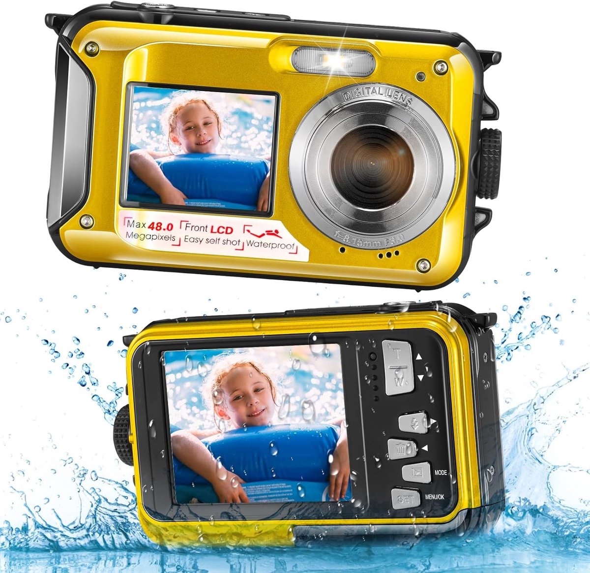 Digitale Camera - Oranje - Waterdicht - Voor Avontuurlijke Fotografie