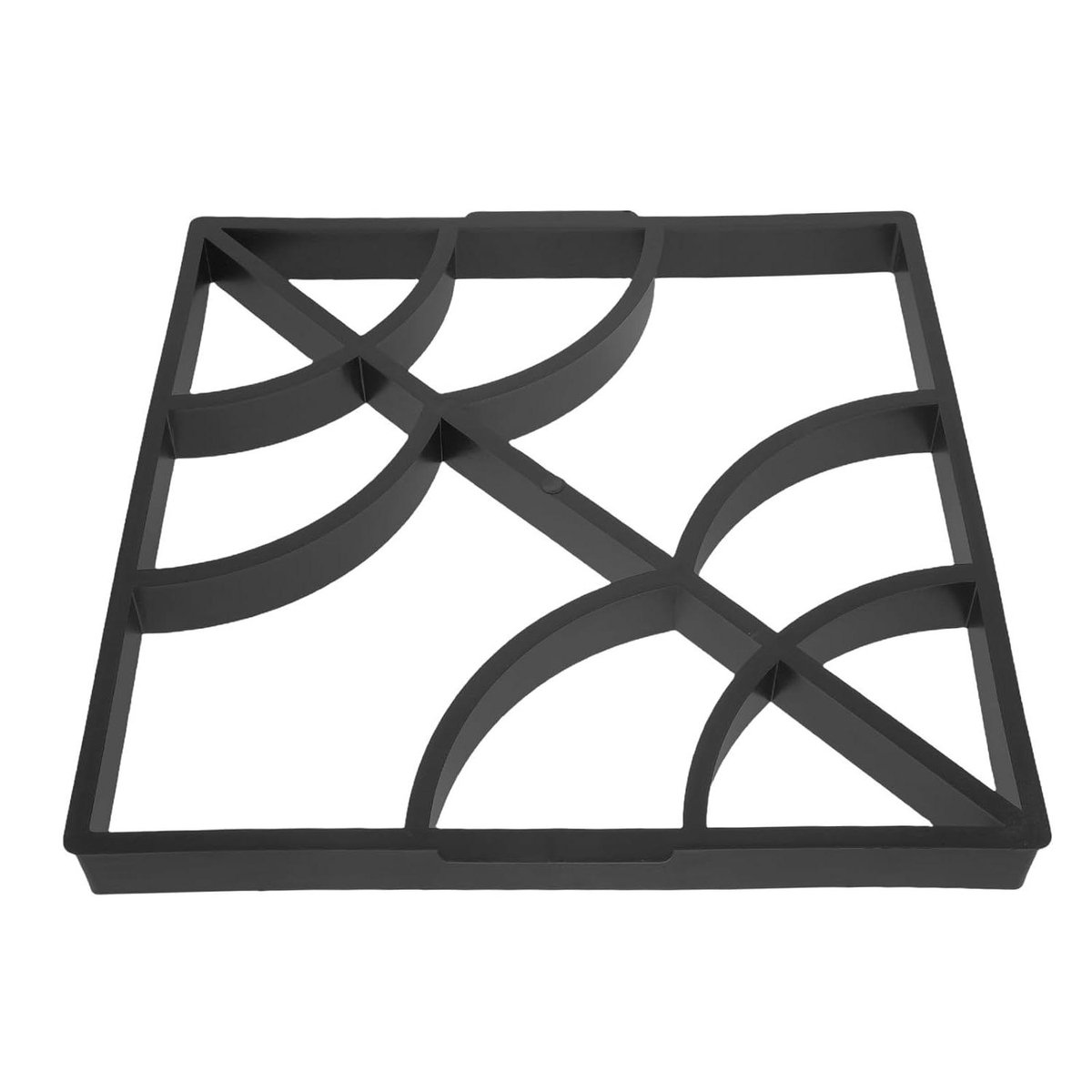 Betonnen Mallen - Steenmal Looppad - Tuin Bestraten - Herbruikbaar Kunststof - 40x40x4 cm - Zwart