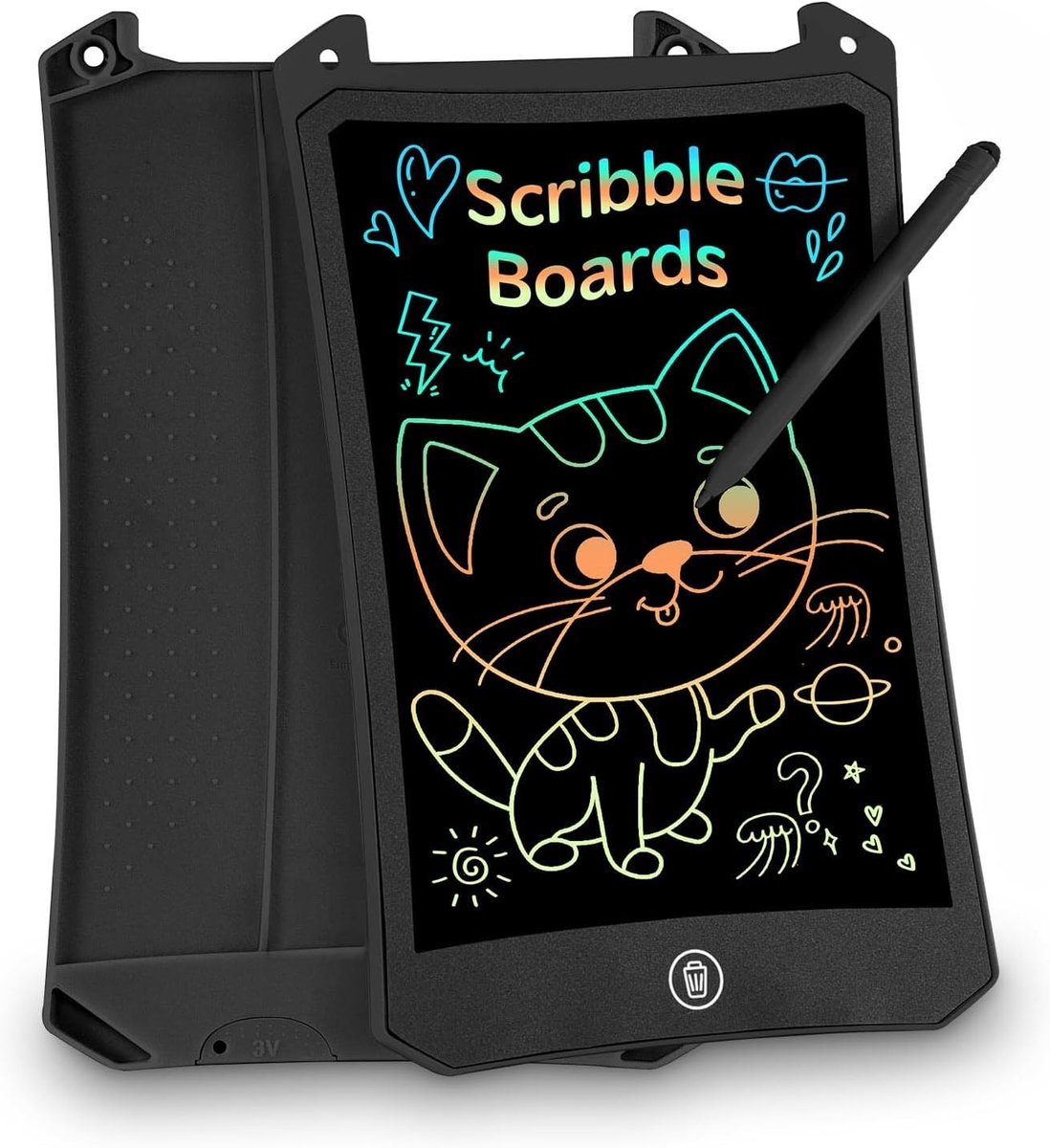 Digitaal notitieblok - Zwart - 8,5 inch - LCD Schrijftablet met Kleurrijk Scherm - Educatief Speelgoed voor Kinderen