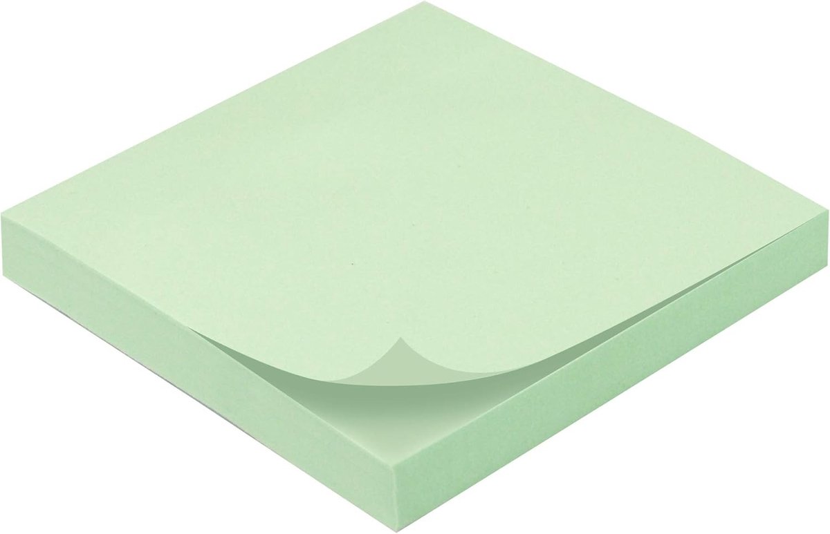 Digitaal notitieblok - Groen - 75 x 75 mm - Herbruikbaar Papier - Voor Notities en Organisatie