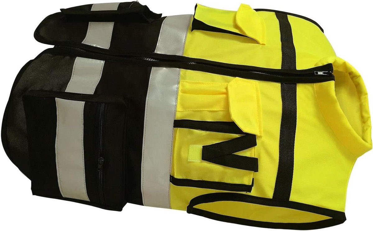 Veiligheidsvest - Hoge zichtbaarheid - Werk veilig - Zachte kraag - XXL - Geel