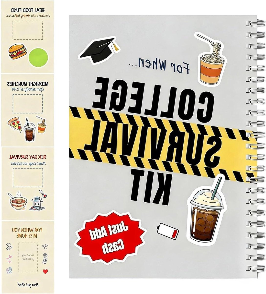 Studie Overlevingsset - Studieboek met opbergvakken - Academisch Succes - Interactieve pocket guide - 21 x 15 cm - Niet gespecificeerd
