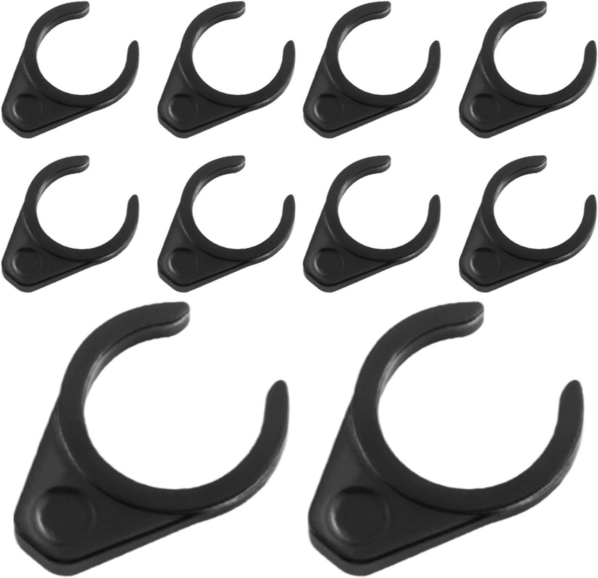 Fietspedalen Gespen - Fietsaccessoires Vouwfiets - Veilig Fietsen - Snelspanmechanisme - 5 Paar - Zwart