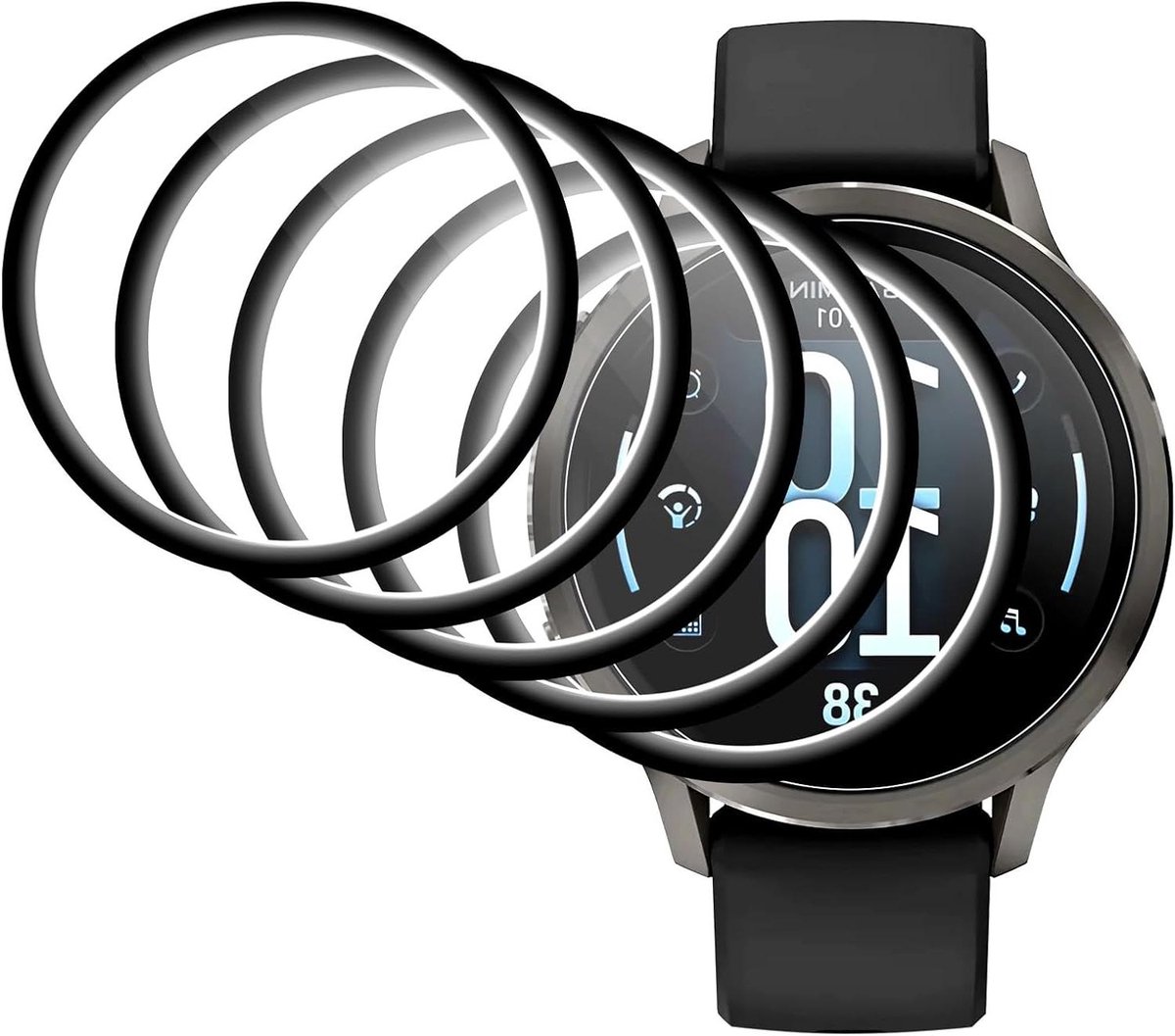 Displaybeschermfolie - Screenprotector Horloge - Smartwatch Beschermen - Volledige Dekking - 41 mm - Transparant