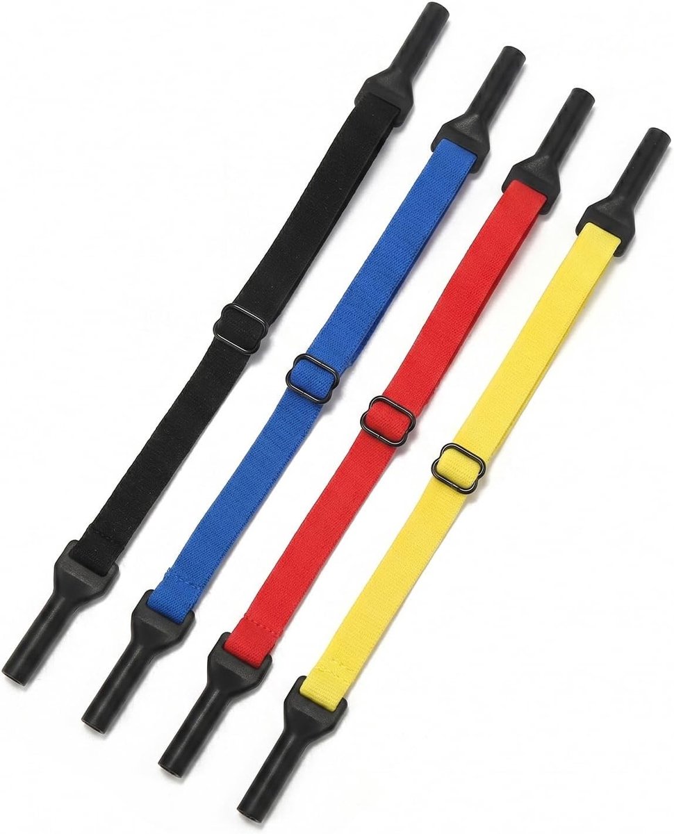 Verstelbare antislip brilbanden voor sportbrillen - 4 stuks, ideaal voor heren, dames en kinderen, dagelijks gebruik