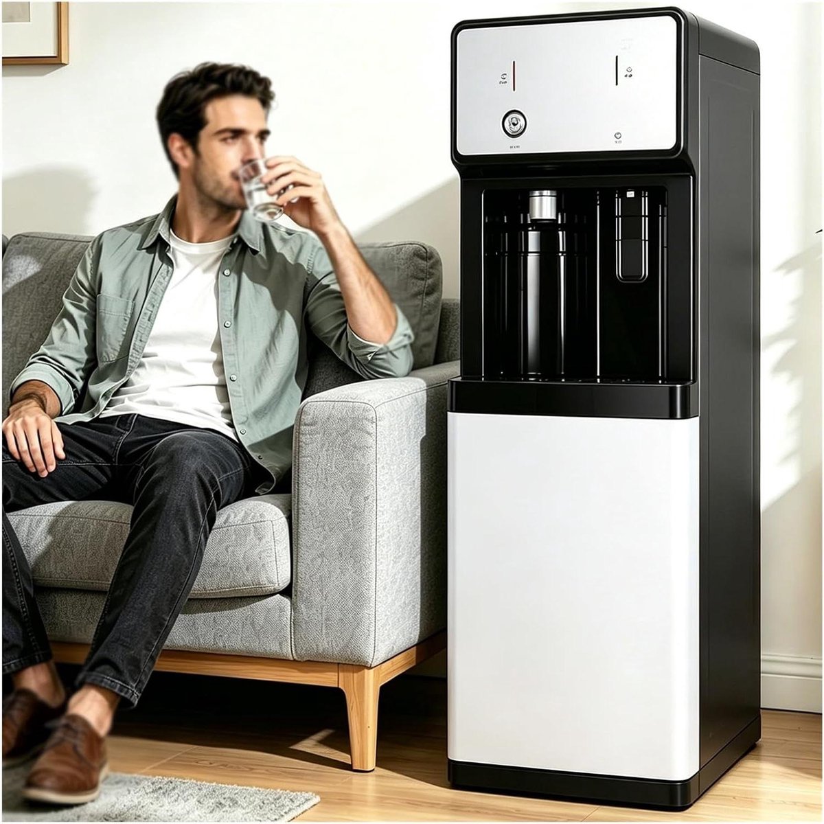 Waterkoeler Dispenser - Heetwaterkraan Waterdispenser - Direct Water Tappen - Direct Aangesloten Op Leiding