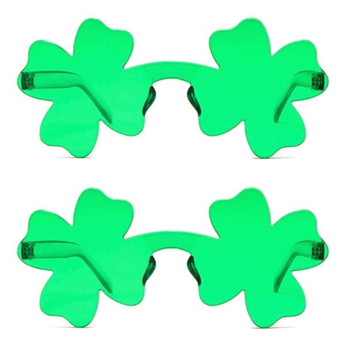St. Patrick's Day Shamrock Zonnebril - Groene Klaver Glazen voor Feestdecoratie