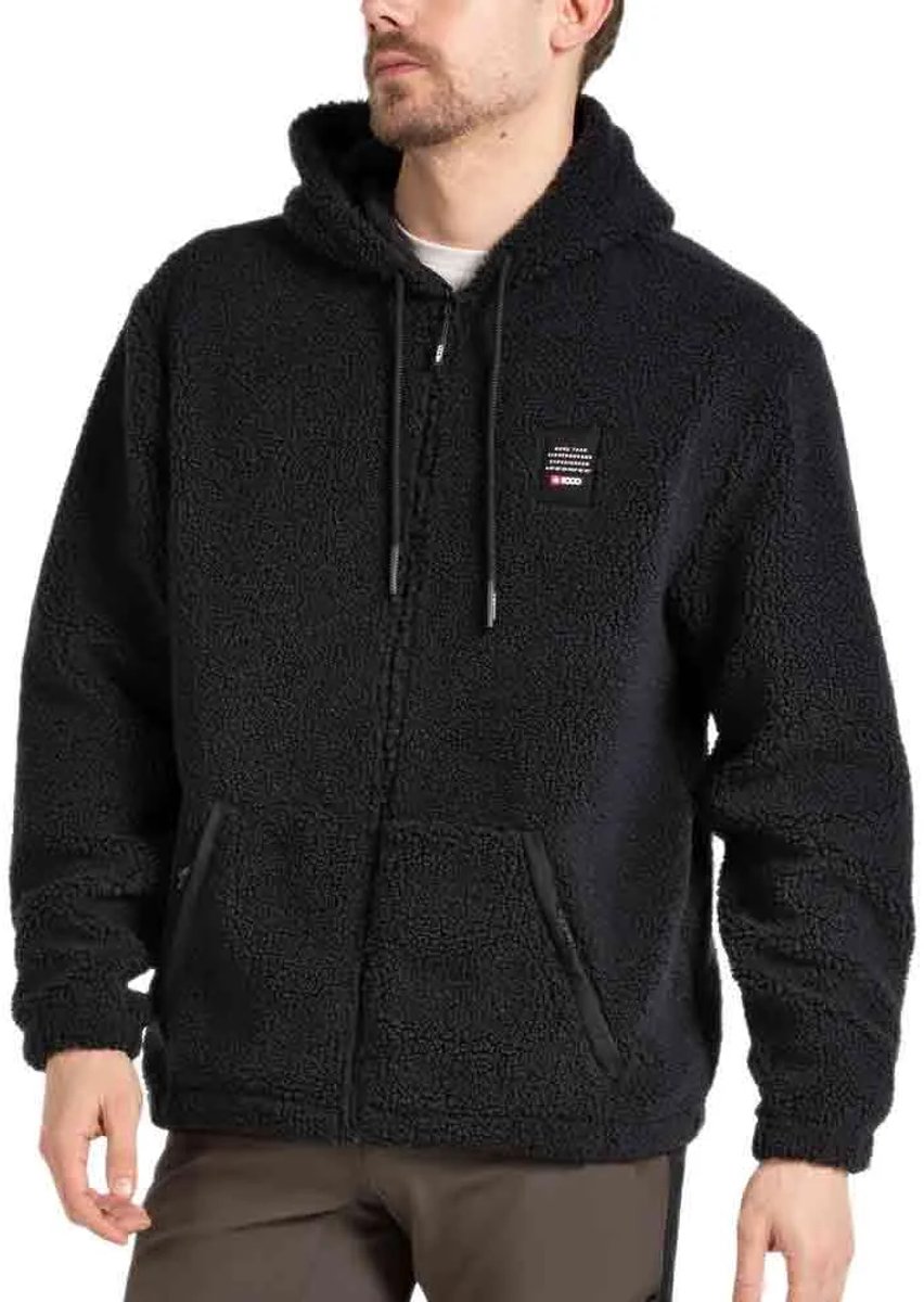 +8000 Apsel Fleece Met Volledige Rits Zwart M Man