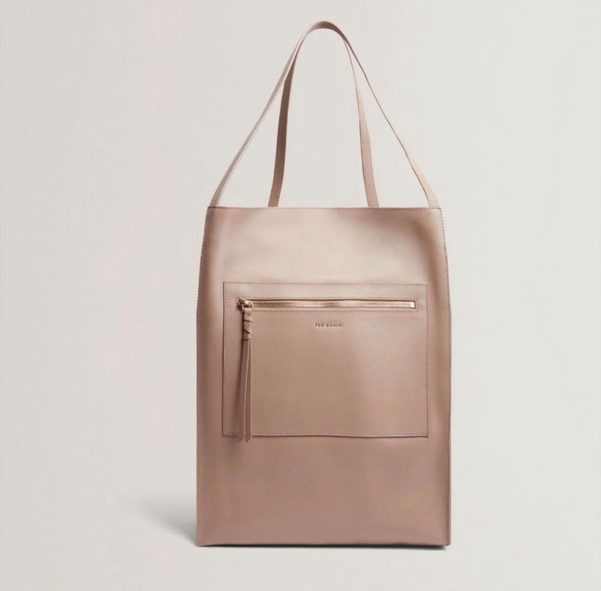 Ted Baker lederen Tas totebag Tammila roze leer handtas - 30 x 40 x 15 cm poederroze