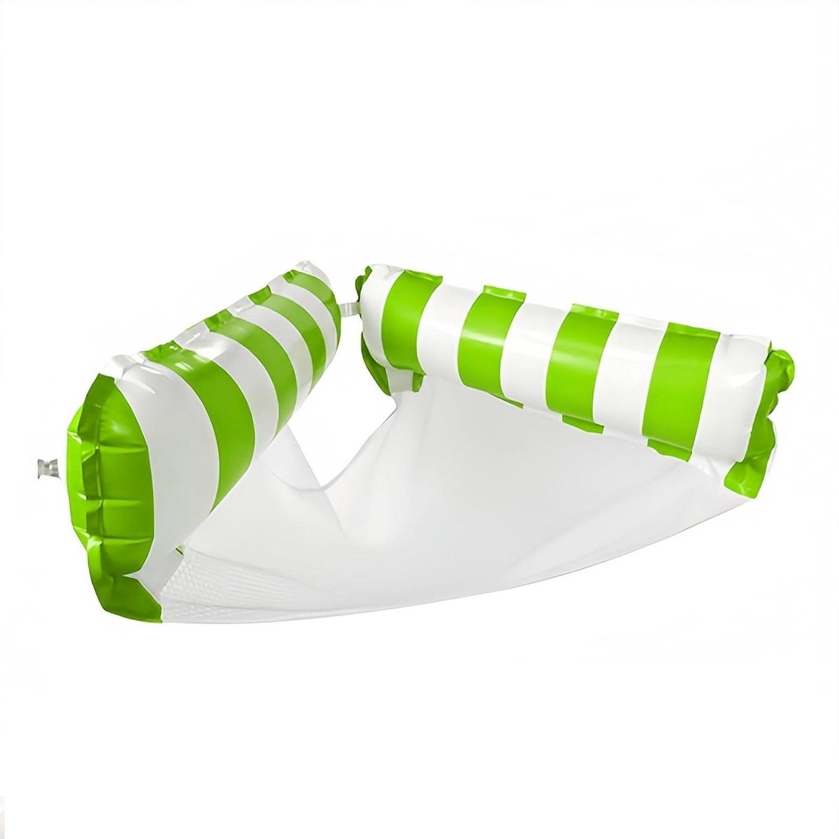 Opblaasbare Zwembadstoel - Hangmat Water - Ontspannen in Water - Met Bodemnet - 110 x 60 cm - Groen
