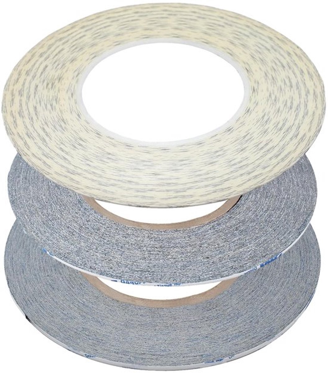 Dubbelzijdig Plakband Extra Sterk - 50 Meter - 1 mm/2 mm/3 mm - Hittebestendig - Waterdicht - Sterke Kleefkracht - Tape