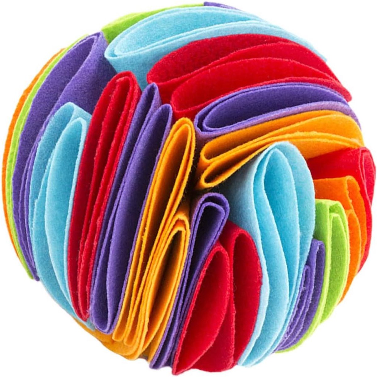 Hond Snuffelbal - Voedingspuzzel Speelgoed - Hond Trainen - Stimuleert Natuurlijke Zoekvaardigheden - 20x20x20CM - Diverse kleuren