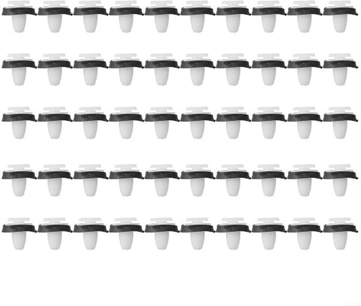 Trim Clips 50 Stuks - Bevestigingsmiddelen - Kunststof - Voor DUCATO - OEM Kwaliteit - Lengte 17 mm - Paneelclips