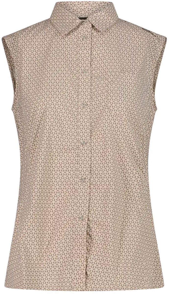 Vrouwelijke blouse met geometrische print CMP Creme