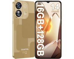 OUKITEL C57 PRO Mobiele Telefoon met 128 GB Opslag, 4300 mAh Accu, Android 14, 6,52 duim HD-scherm