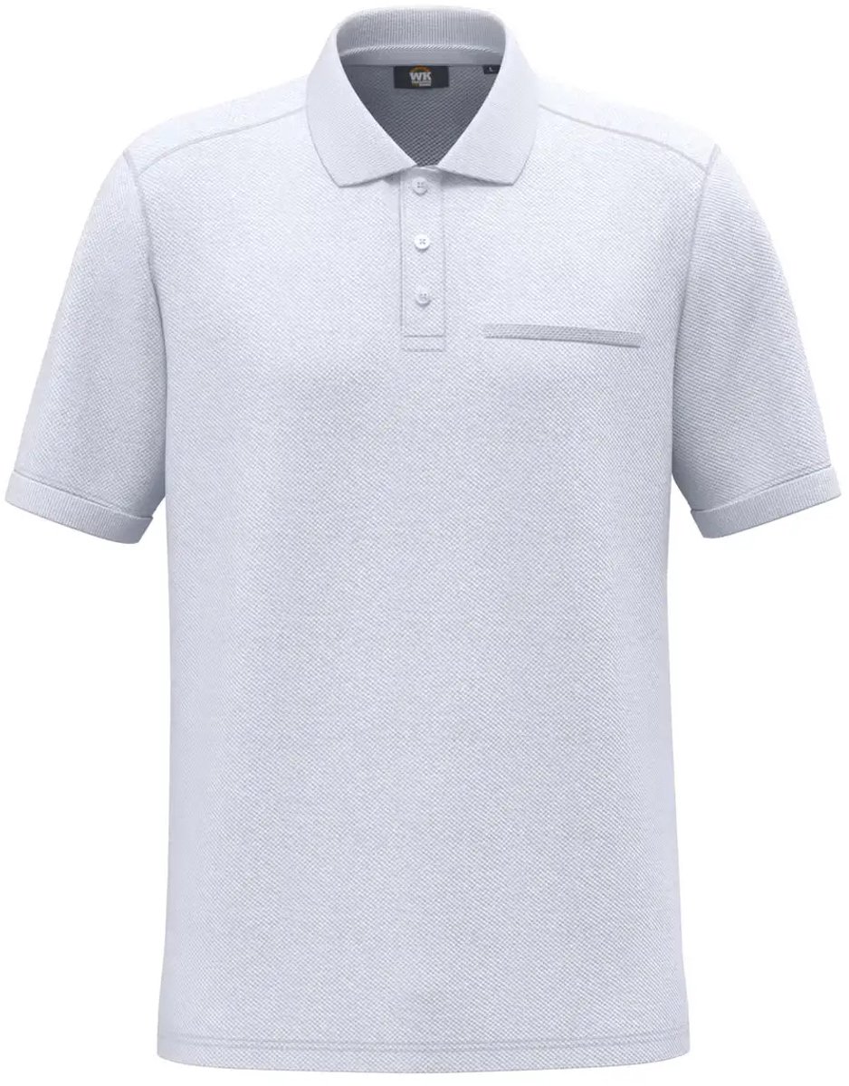 Ecoresponsabel Poloshirt met Borstzak WK. Designed To Work