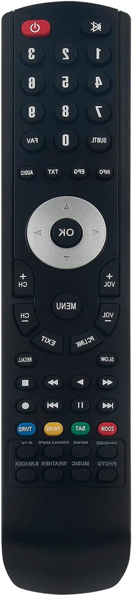 Vervangende Afstandsbediening - Universele Controller - TV Bediening - Geen Programmering Nodig - 10 Meter Bereik - Zwart