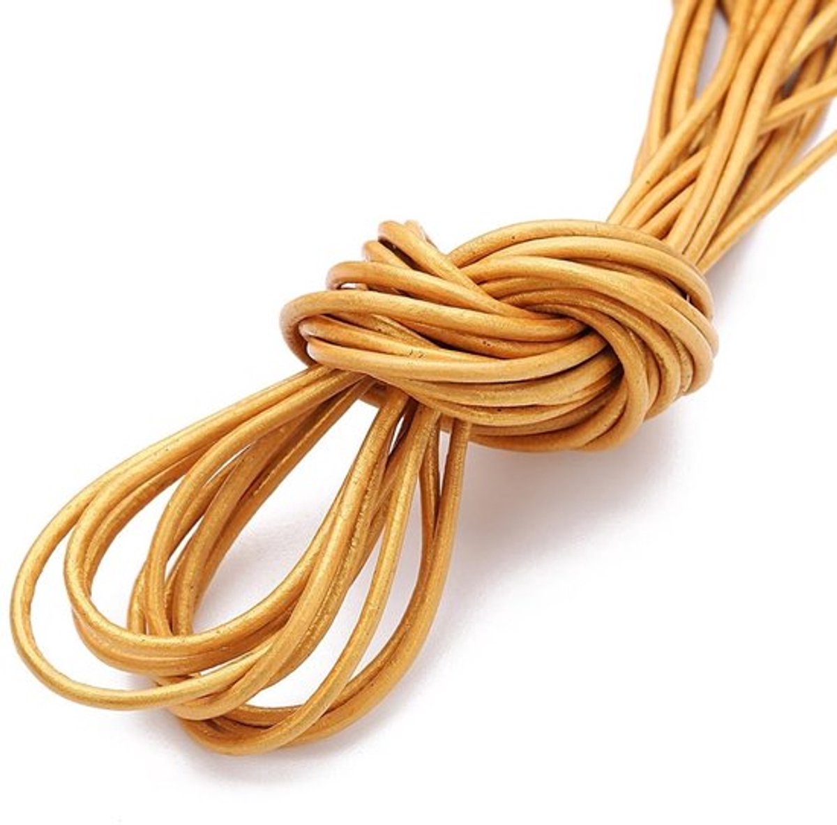 Leren Touw 10 Meter - Gevlochten Leer - Rond - Kleurrijk - DIY Knutselen - Armbanden/Halskettingen - 19 Kleuren Beschikbaar - Leren Band