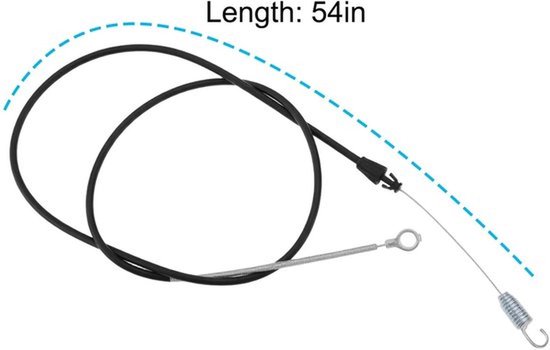 Tractie Controle Kabel 54" - Compatibel met Exmark/Toro - Roestvrij/Stijve Staalkabel - OEM 137-4758 - Voor Maaier - Soepele Installatie - Maaikabel — afbeelding 5