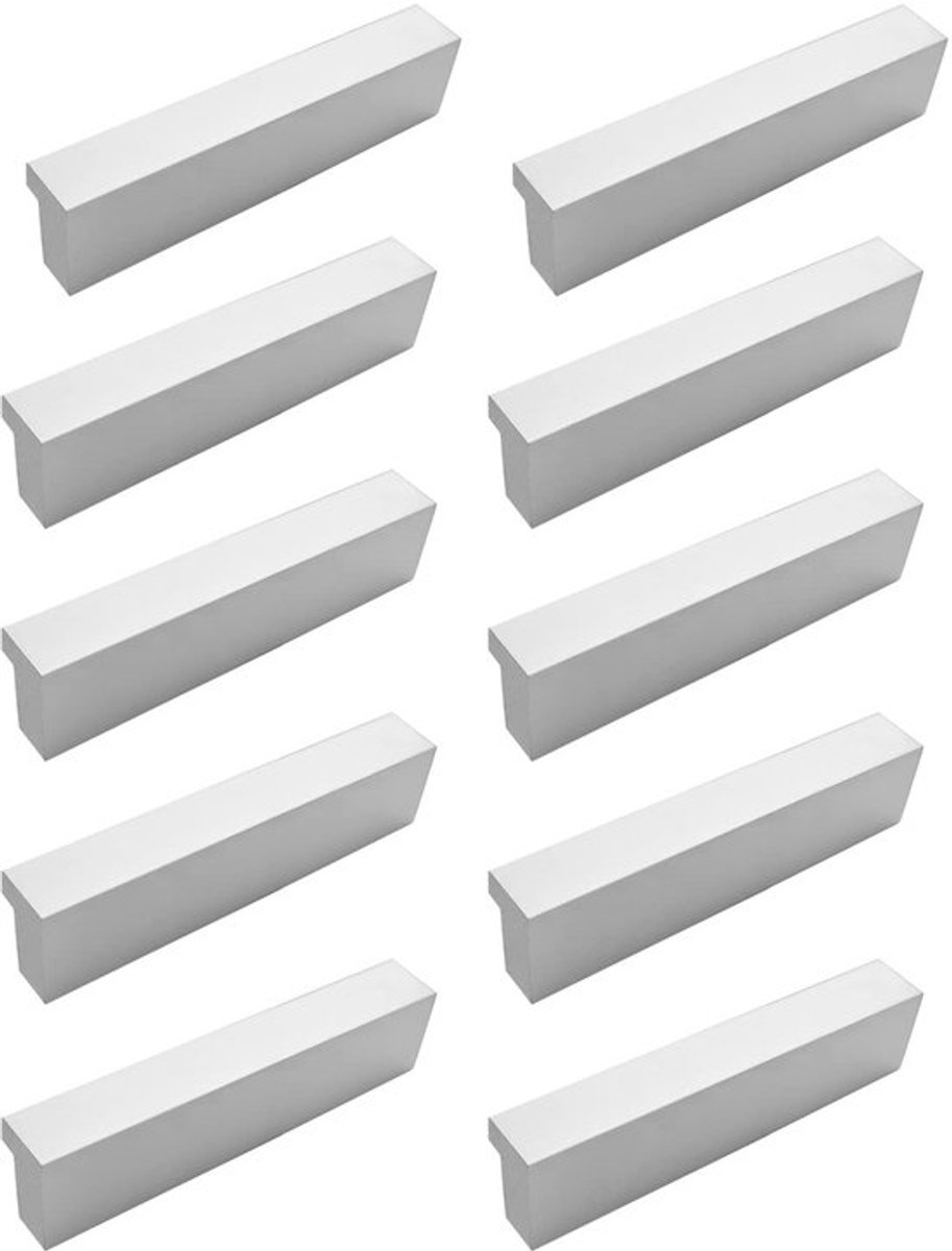 Deurgrepen Aluminiumlegering - Meubelgrepen - Keukenhandgrepen - L-handgrepen - 10 Stuks - Gatafstand 32 mm