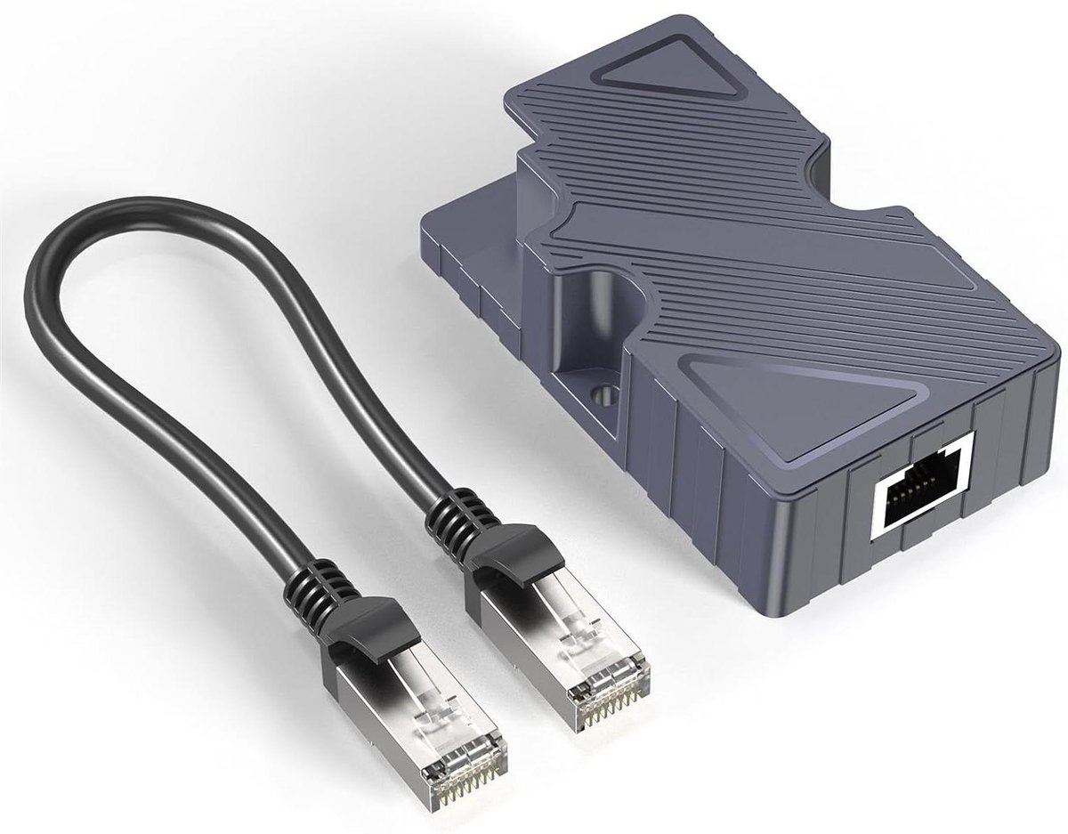 Ethernet Adapter - Internet Kit - Netwerkverbinding Maken - Temperatuurbestendig - 12 x 10 x 4 cm - Zwart