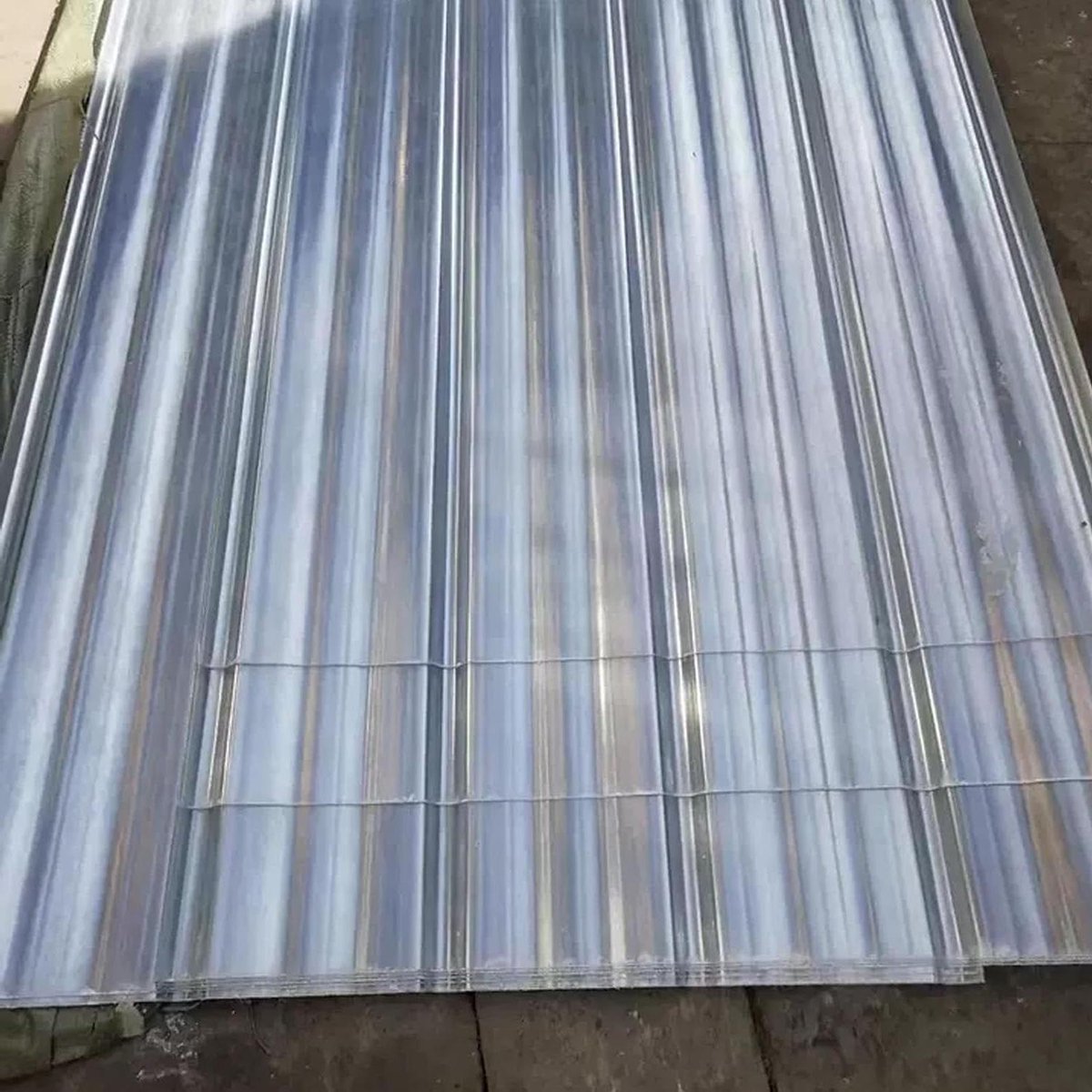 Transparante Dakplaat - Golfplaat Dakraamtegel - Waterdicht Dak Maken - UV- en Regenbescherming - 0.9x1m - Transparant