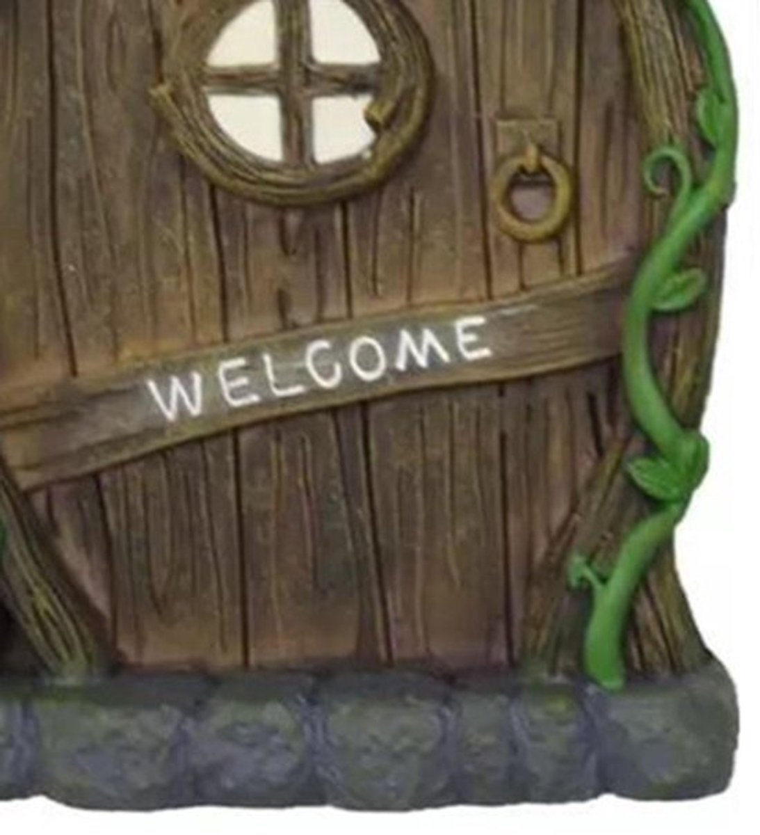 Fairy Garden Deur Glow-in-the-Dark - Hars Raamdecoratie - Miniatuur Deur/ramen - Buitenplaats Decoratie - Speelse Tuinaccessoire - Betoverende Sfeer - Miniatuurtuin Decoratie