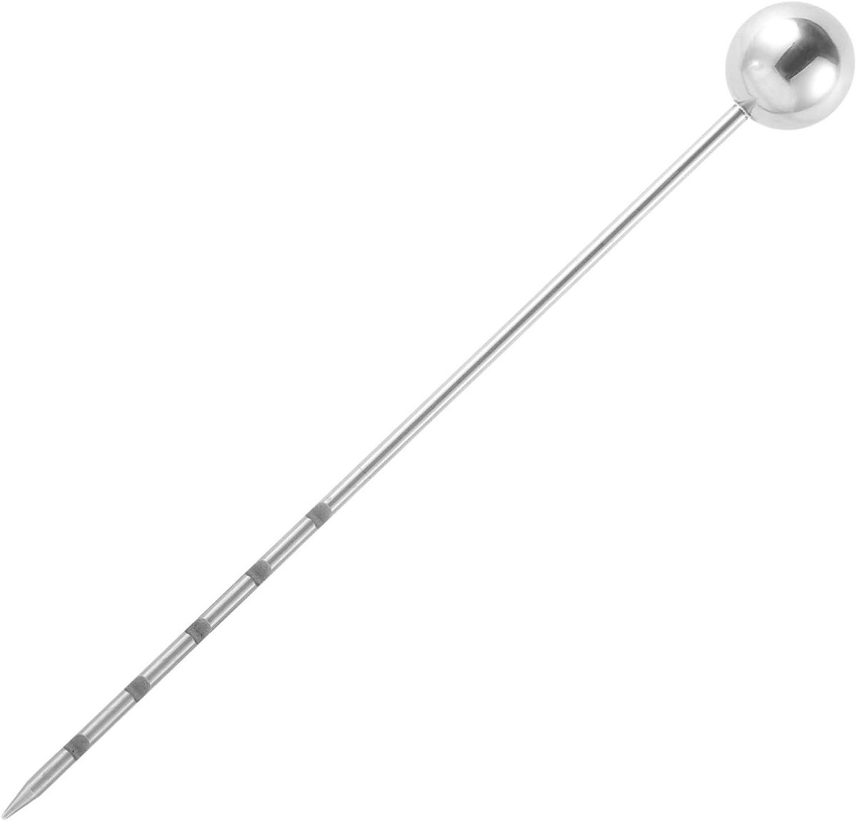 Grondsonde Staaf - Bodemmonster Gereedschap - Bodem Testen - Roestvrij Staal - 335 cm - Zilver
