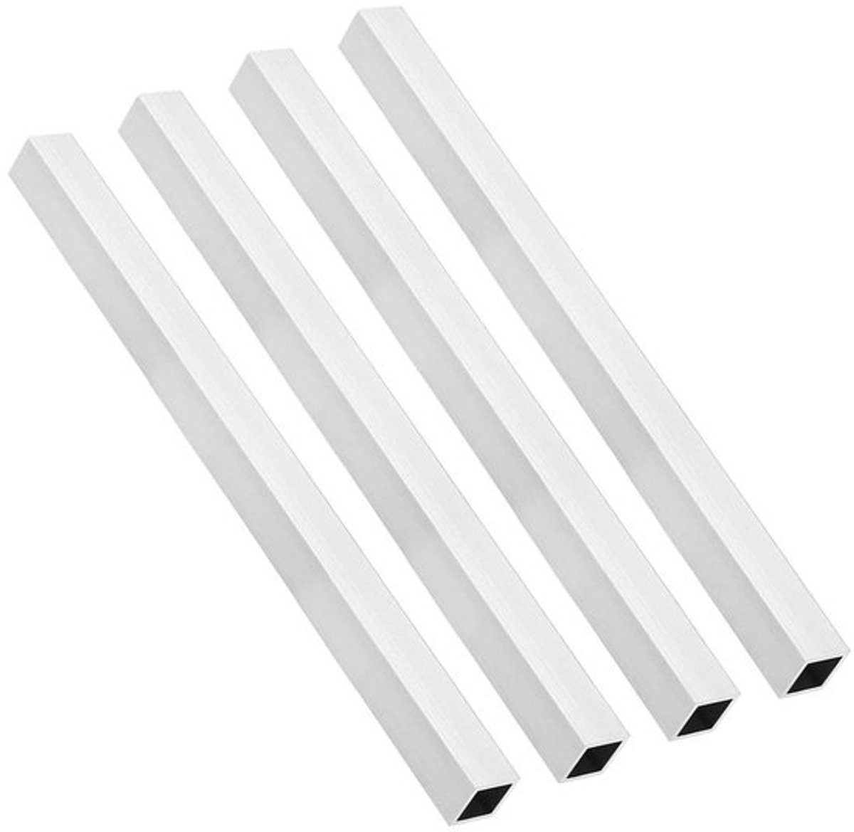 Aluminium Buis 6063 - 20mm x 20mm x 0.8mm Muurdikte - 300mm Lengte - Naadloze Buis - Duurzaam - Perfect voor Bouwprojecten - Vierkante Buis