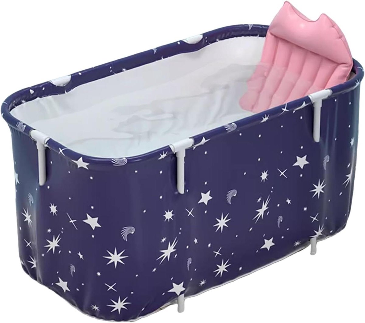 Opvouwbaar Bad - Draagbaar Bad - Ontspannen Baden - Ruimtebesparend Ontwerp - 61x24x14 cm - Blauw
